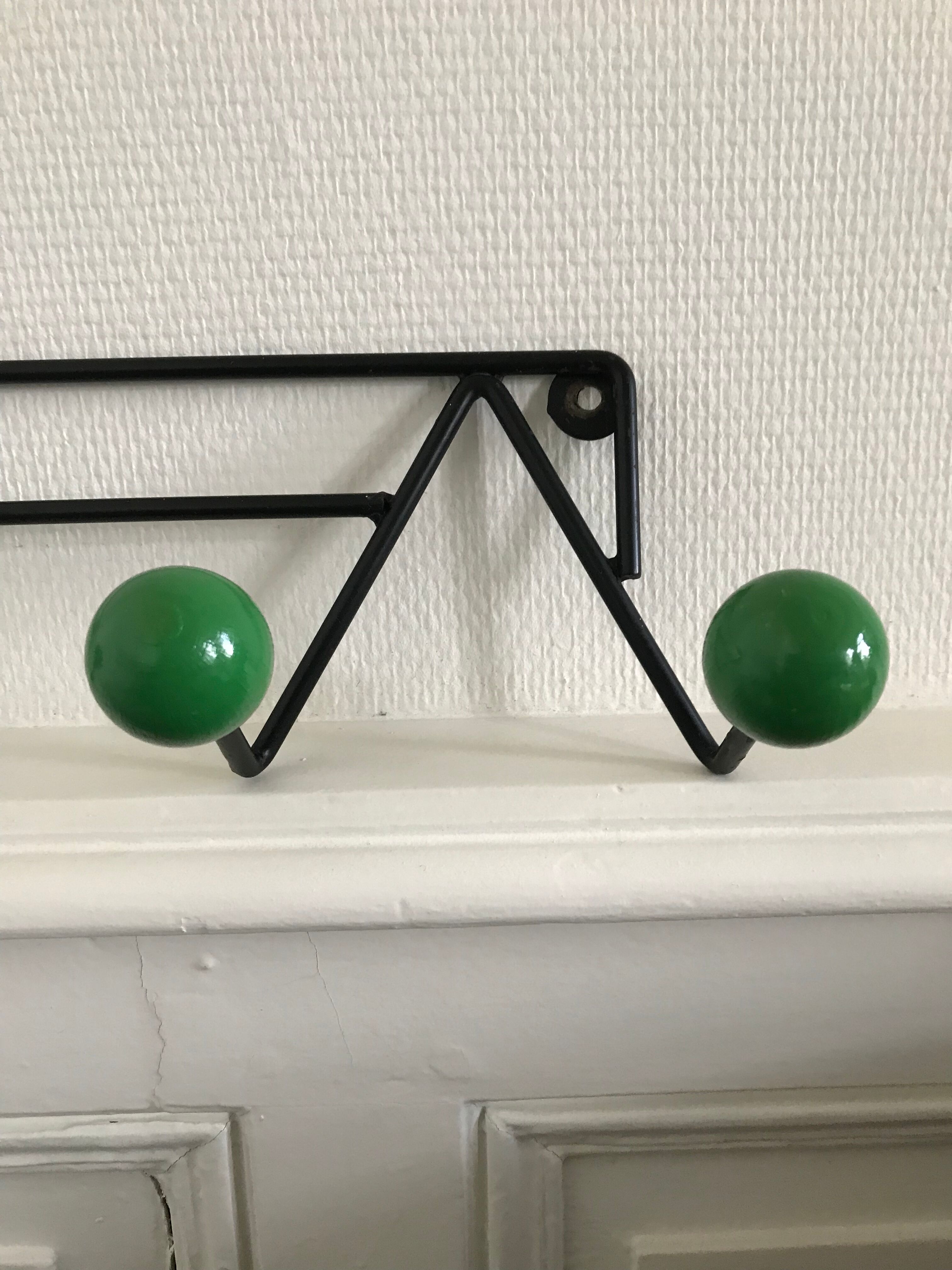 Wall coat rack, 60s