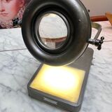 Vintage industrial magnifying lamp Jean Toulemonde 60s