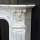 Louis XV style fireplace in Arabescato Carrara marble, circa 1880.