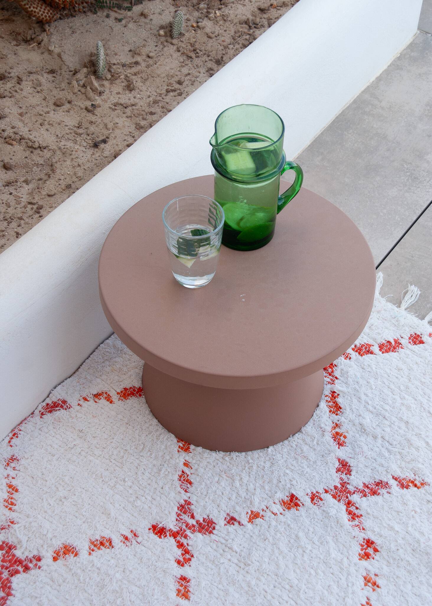 Recycled cotton handcrafted rug - Reversible