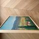 Blue and yellow hills, oil on canvas signed
