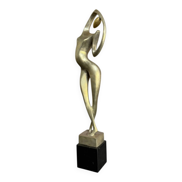 Grande sculpture Milo Martin – Femme stylisée – Bronze 1/8 – 53 cm