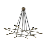 Lustre en laiton à 16 lumières