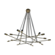 Chandelier 16 lights brass