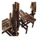 Italian Sculptural Wooden Chairs Sono by Anacleto Spazzapan, 1980s, Set of Two