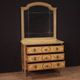 Dresser in lacquered wood with mirror Louis XVI