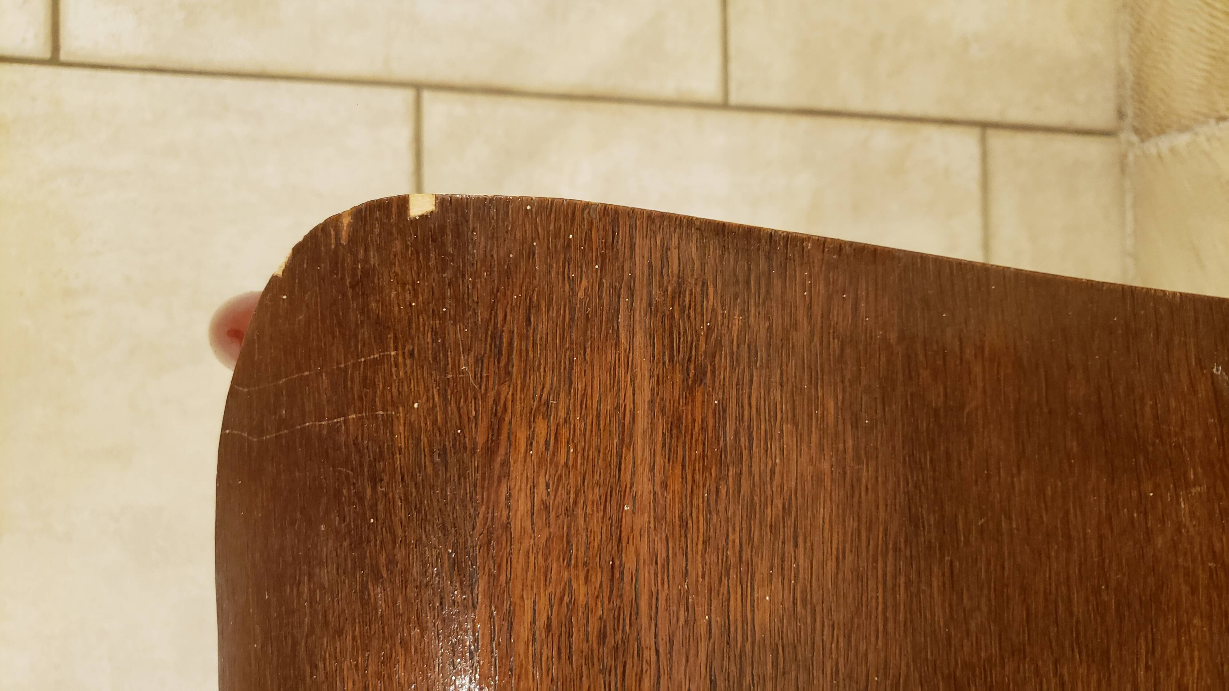 Pair of S-shaped tube school chairs