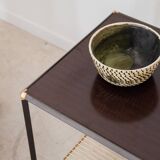 Metal and gilded brass serving trolley