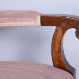 Ensemble de sièges restauré en chêne Biedermeier, noyer, construction stable, Autriche, années 1840