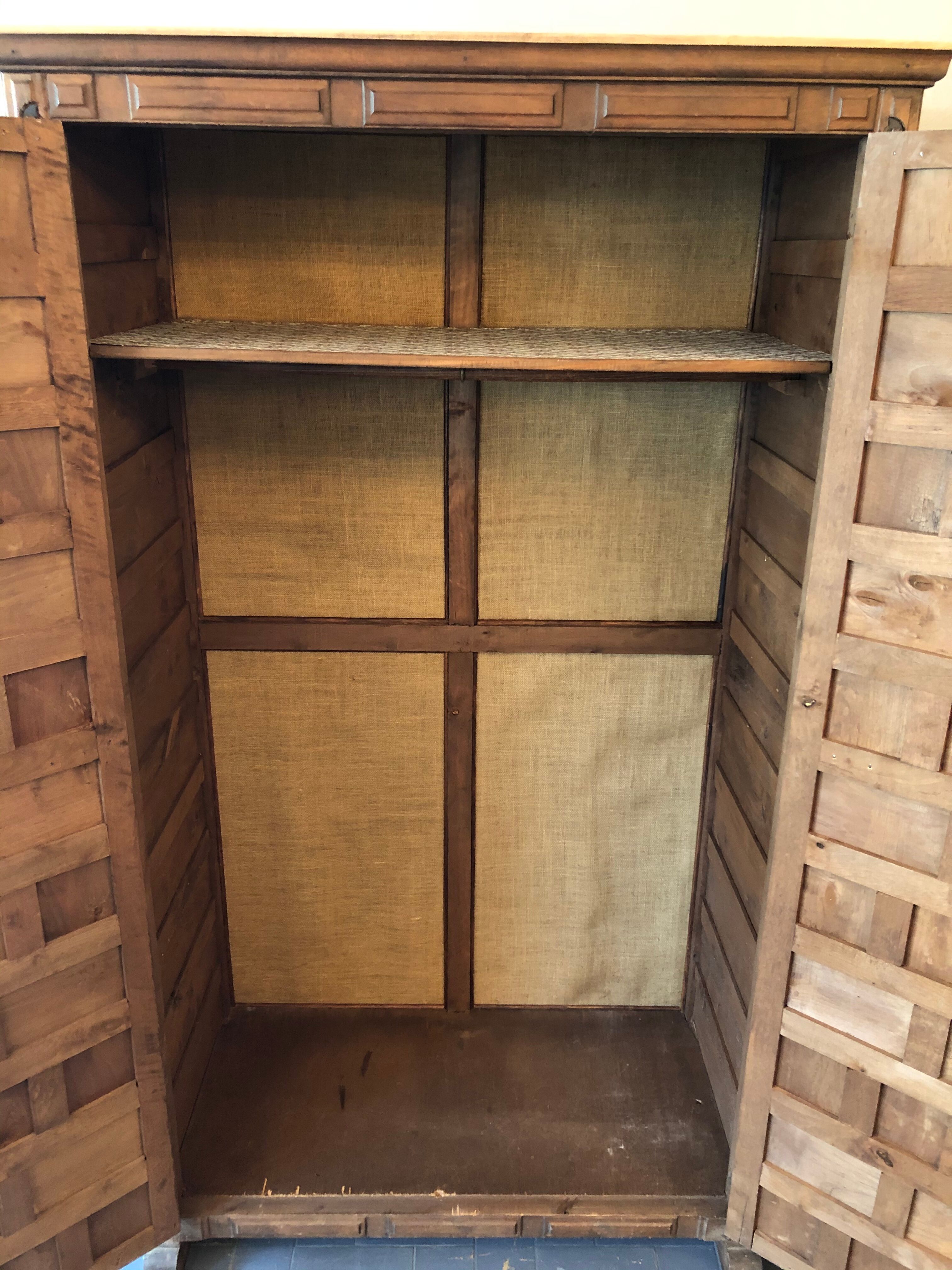 Ancient walnut cabinet