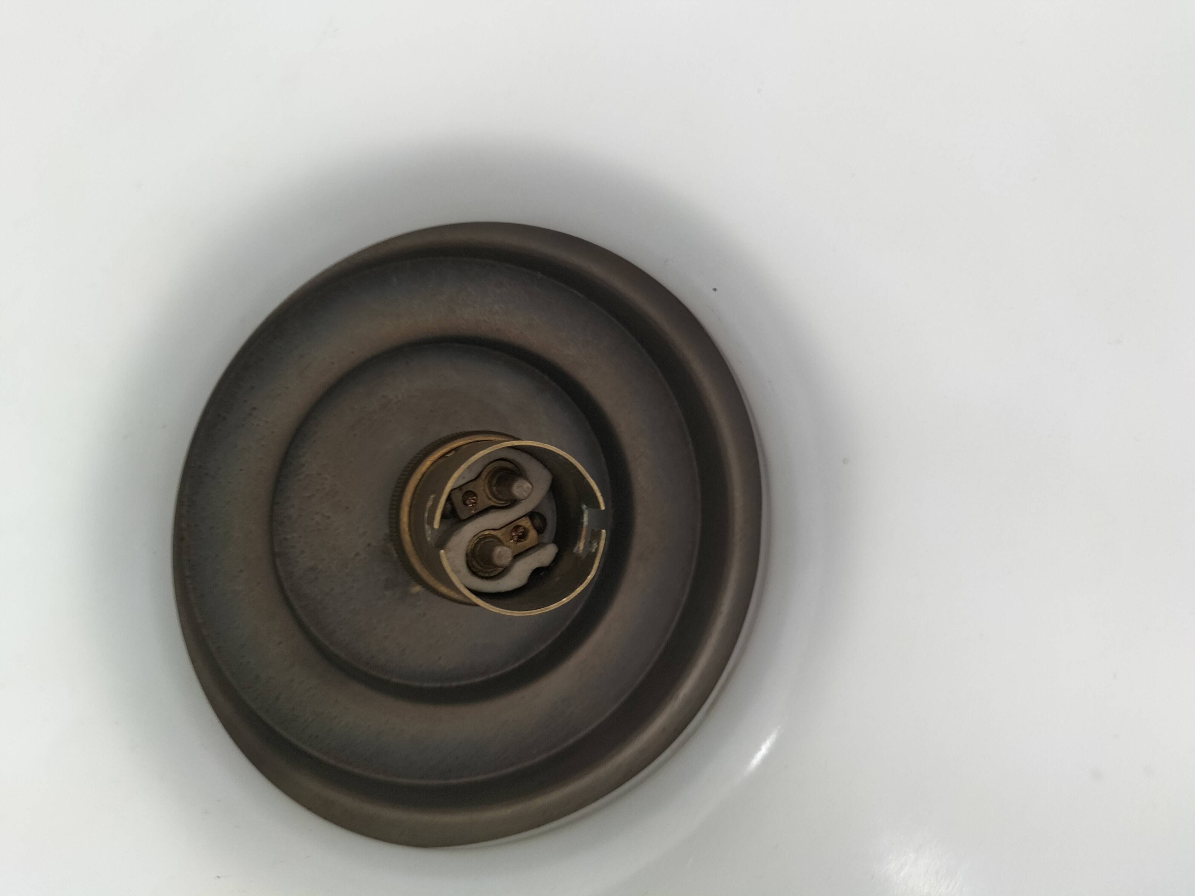 Paire de suspensions opaline