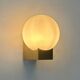 Vintage wall light, brass and opaline, France, 1970.