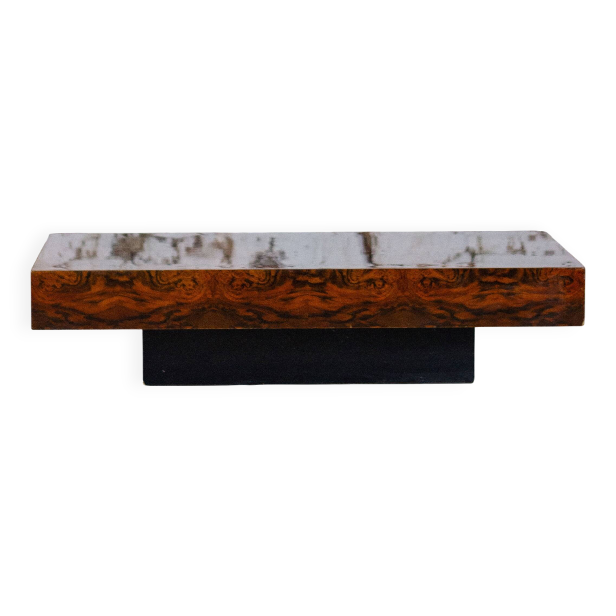 Elm burl coffee table, 1970