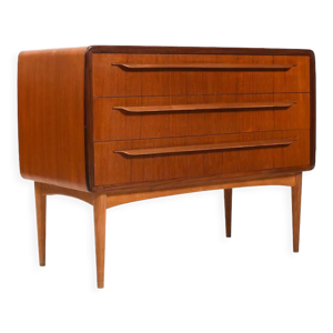 Commode en teck et chêne