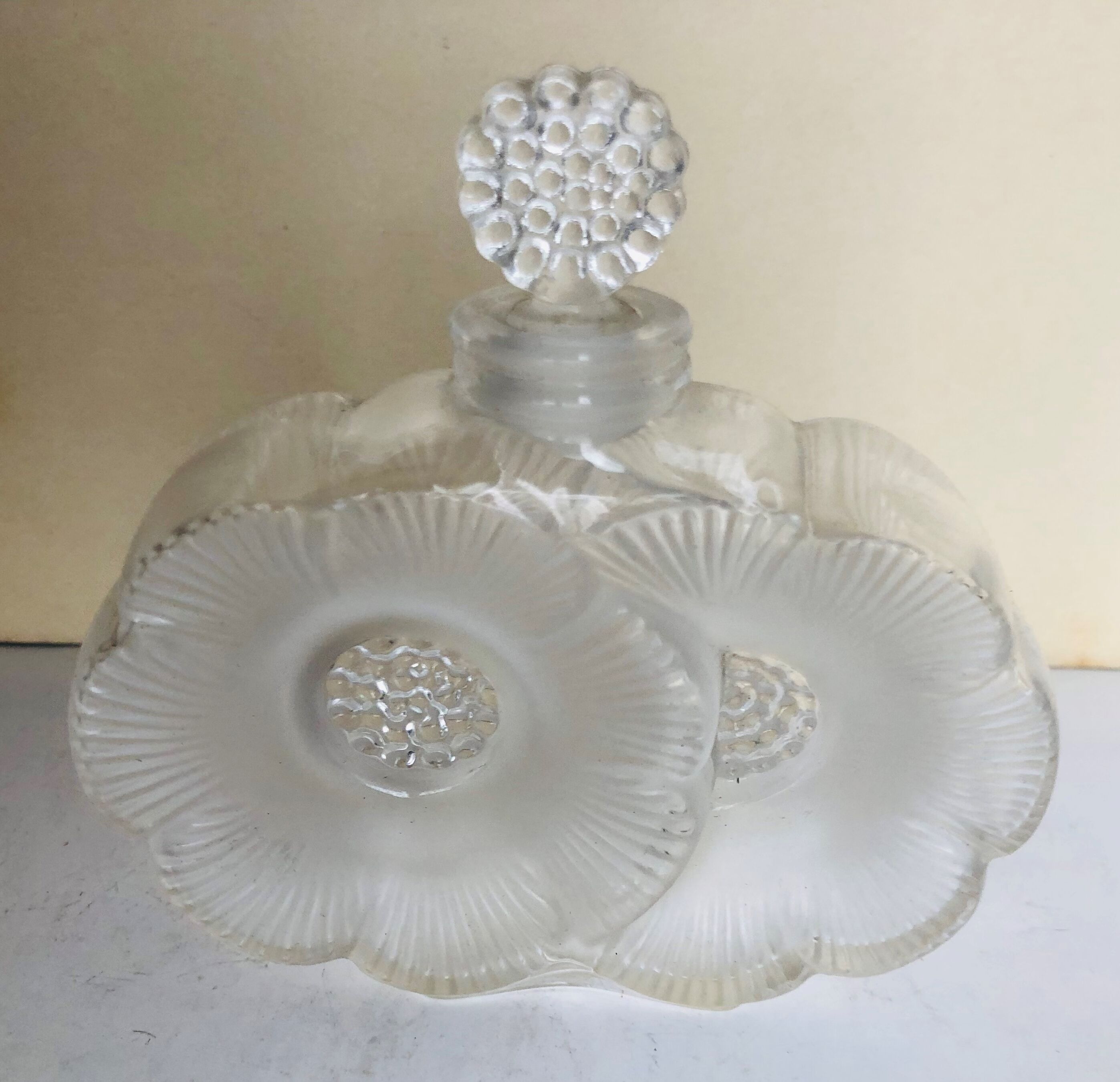 Lalique crystal perfume bottle