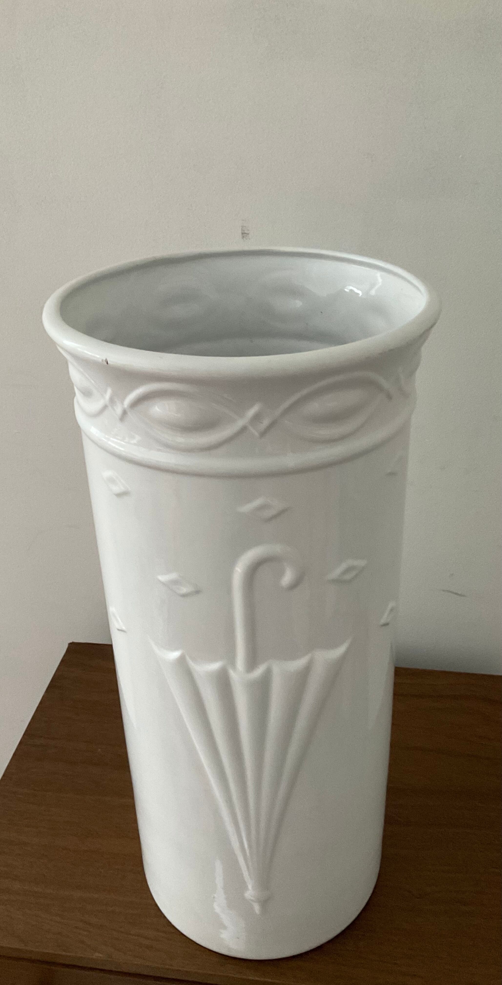 Umbrella holder Scheurich ceramic Germany 70s