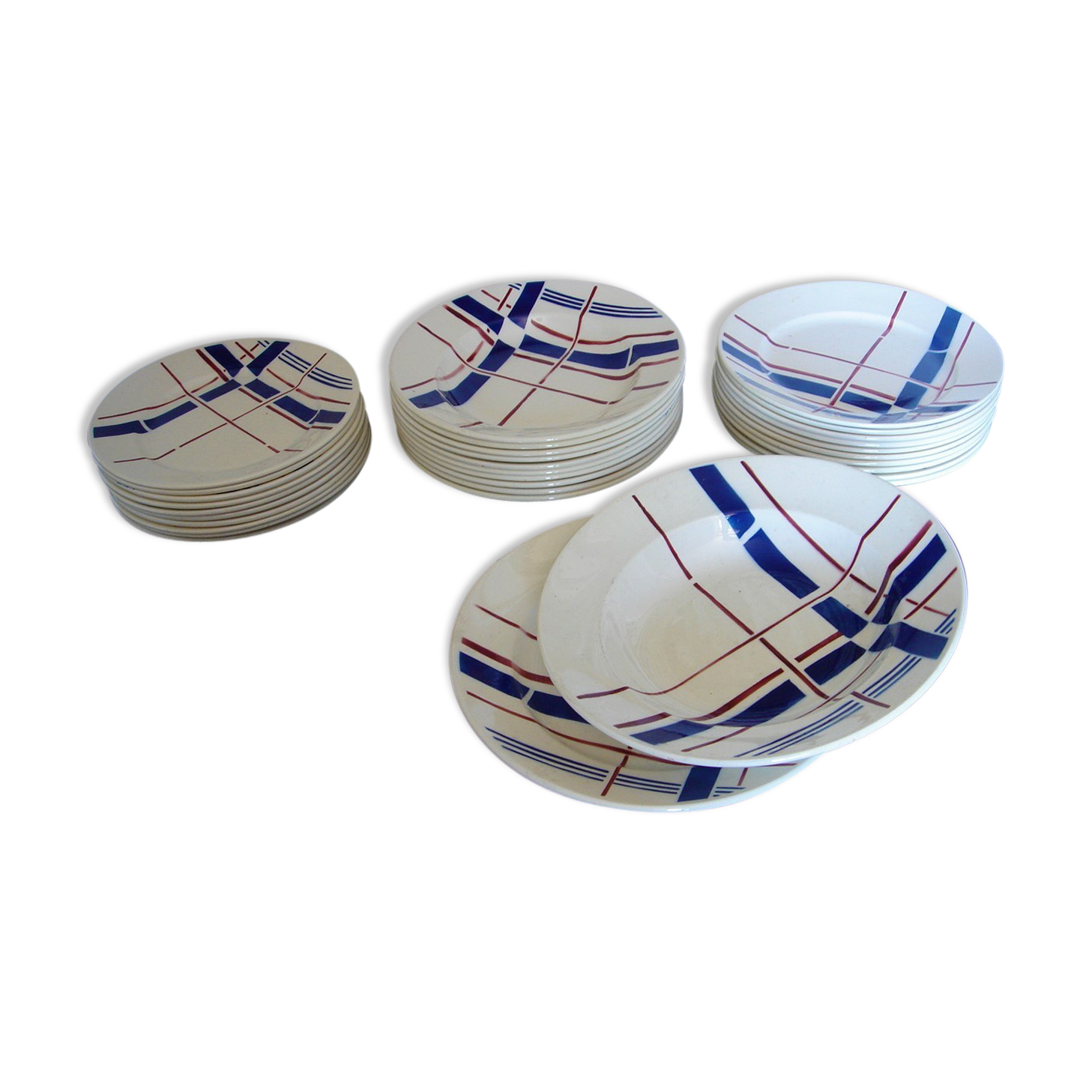 Service vaisselle Badonviller collection Biarritz 1900