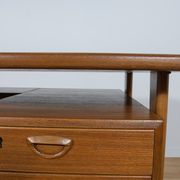 Mid-Century Danish Teak Desk by Kai Kristiansen for Feldballes Møbelfabrik, 1960s