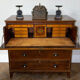 Commode secrétaire anglaise géorgienne en acajou, 1816