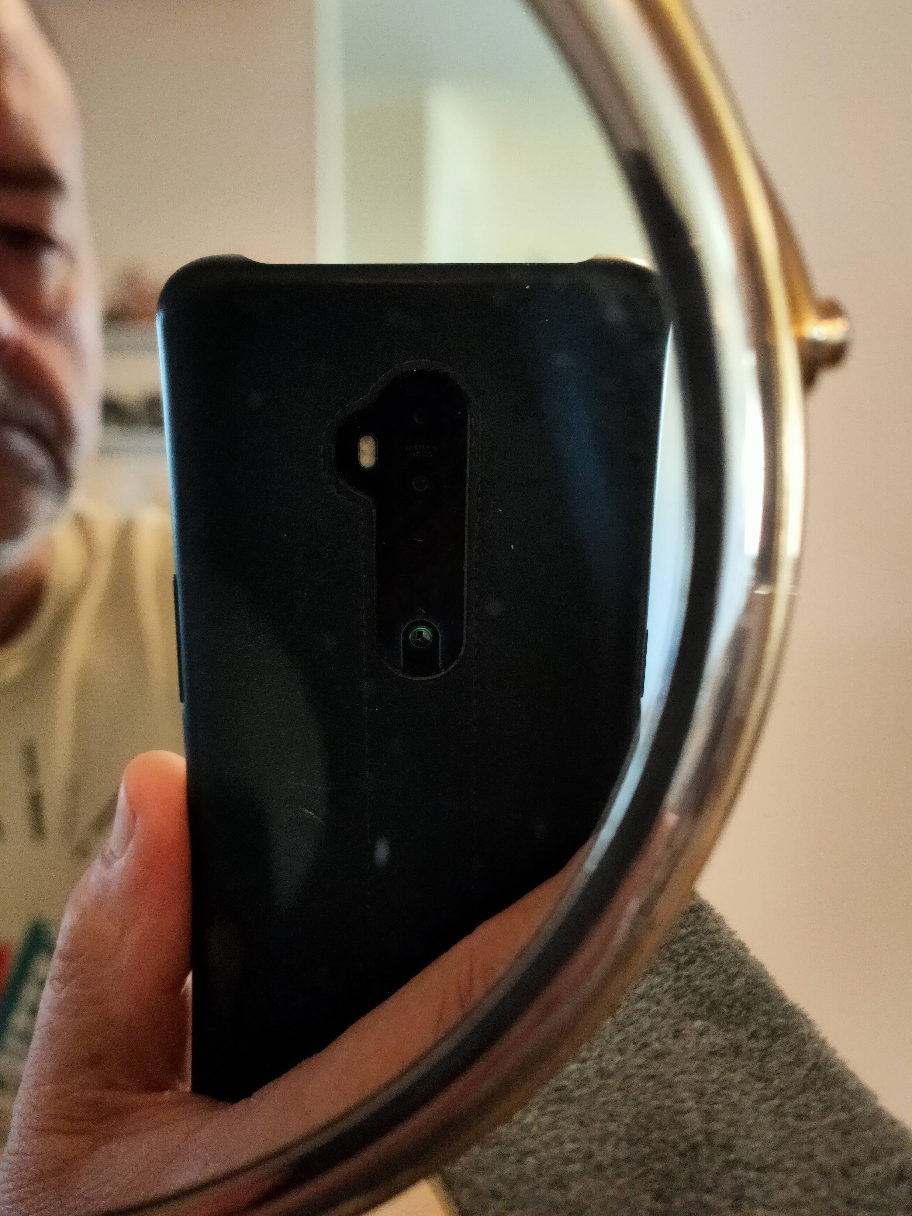 vintage table magnifying mirror