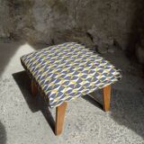 Armchair and its footrest 60s