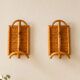 1960s rattan wall hook