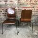 Vintage Scandinavian chairs (series of 4) in thermoformed wood 1970