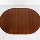 Midcentury Danish round dining table in teak by Gudme 1960s