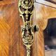 Louis xv style marquetry glass bookcase xix eme century