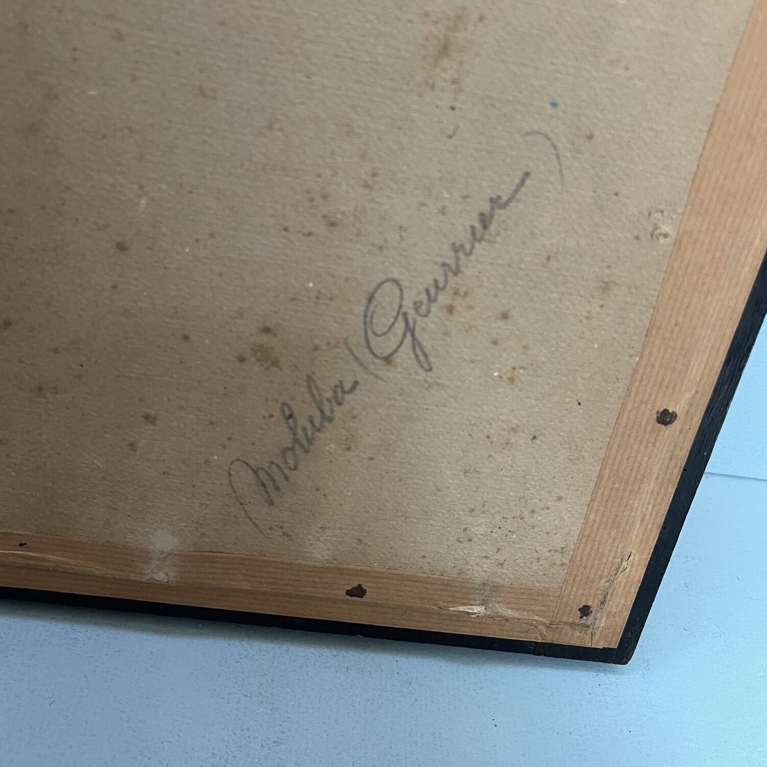 1950s painting "Moluba Warrior"