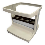 Side table on casters