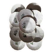 15 l'amandinoise dessert plates series 8961