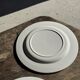 Set of 3 large classic white plates D24.5
