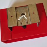 Vintage red disco wall light 1970 Jocelyne Trocmé