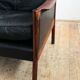 Danish leather and Rosewood armchair