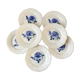 Set of 7 flat plates Digoin Sarreguemines 40s