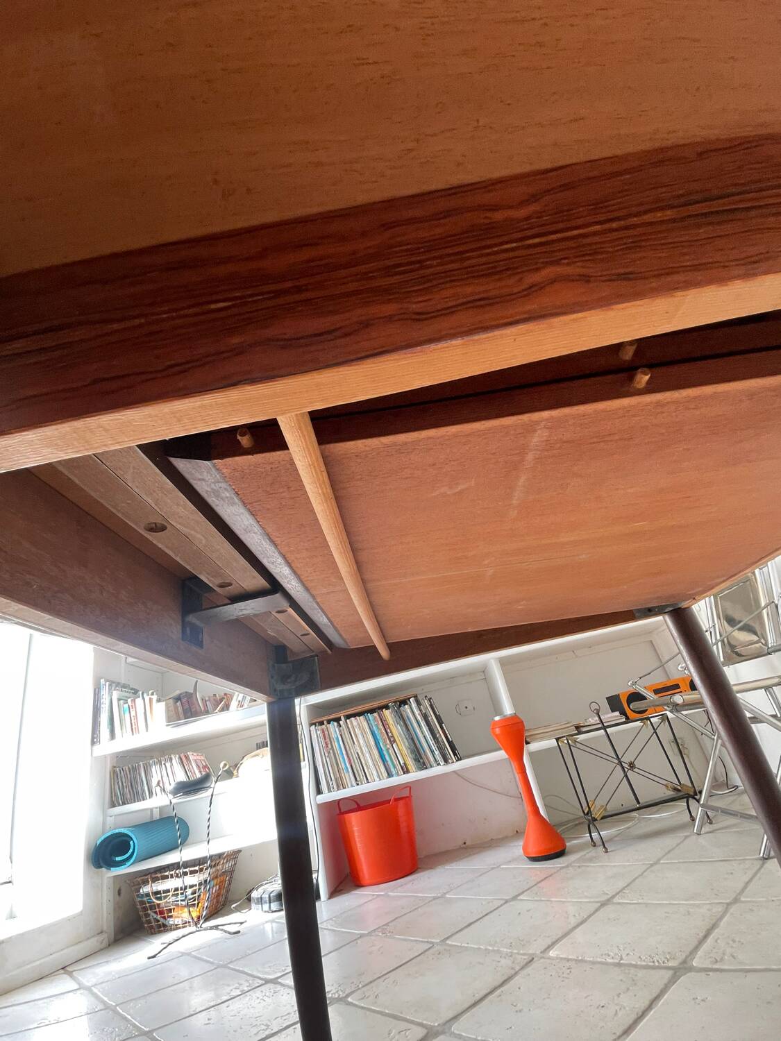 Table à rallonge  scandinave en palissandre de Rio