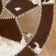 Vintage round cowhide rug 70
