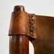 Hungarian calf leather lounge chair