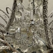 Suspension vintage en perles de cristal italiennes des années 1960