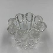 Duo de bougeoirs en verre