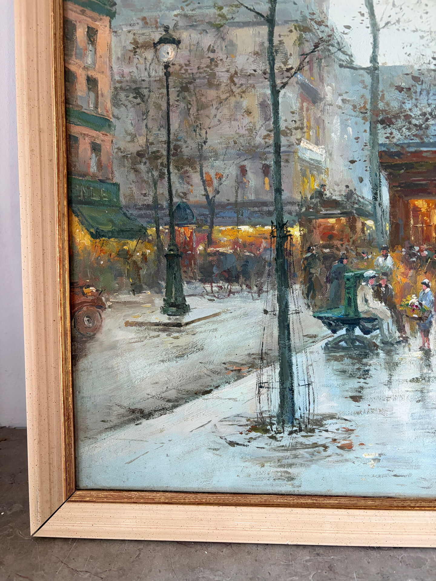 Place de la Madeleine, Paris, oil on canvas signed A Richmond
