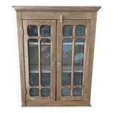 Small Parisian display case in raw wood