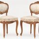 Mobilier de salon de style Louis XV