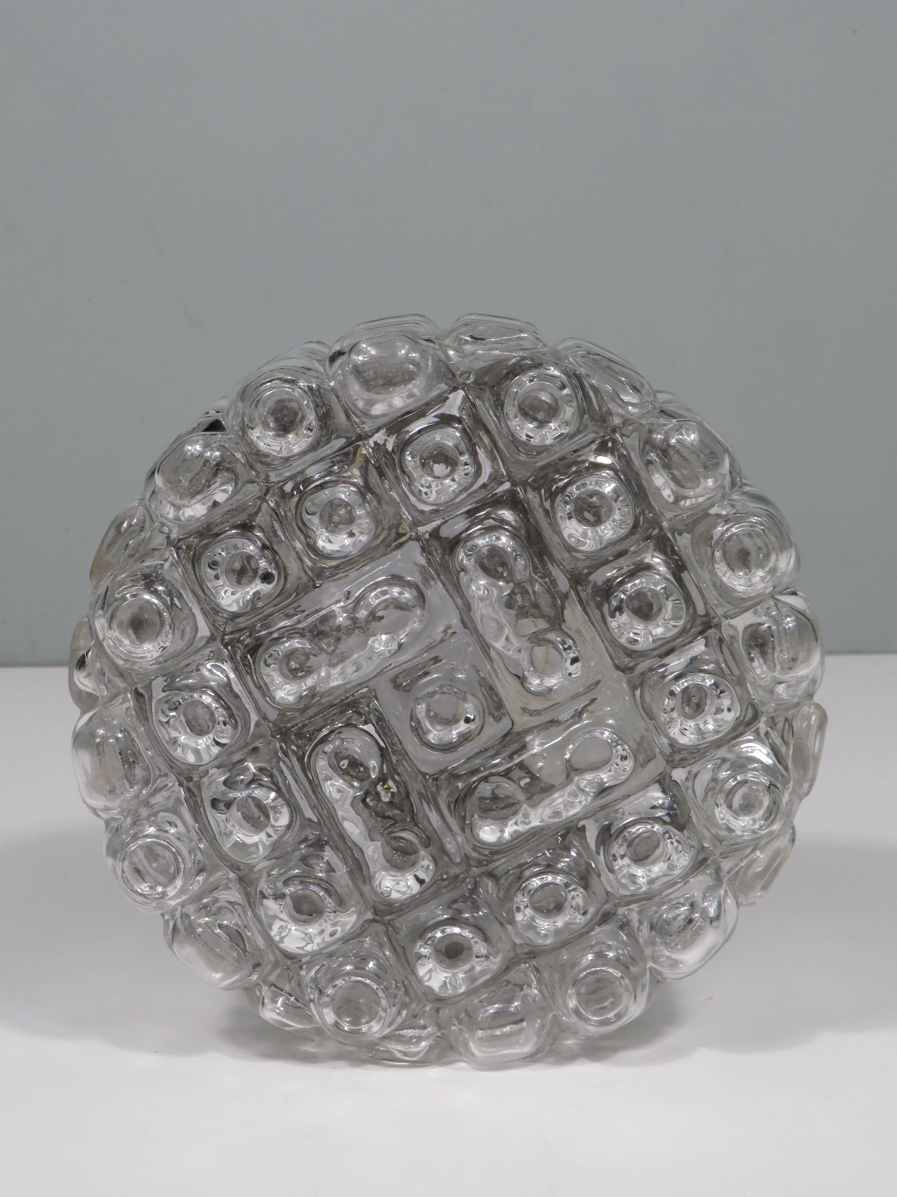 Round ceiling light/wall lamp by Erco, Germany 1960s