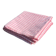 Pink checked cotton bolster cover