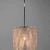 Lustre en verre du milieu du siècle, années 1970