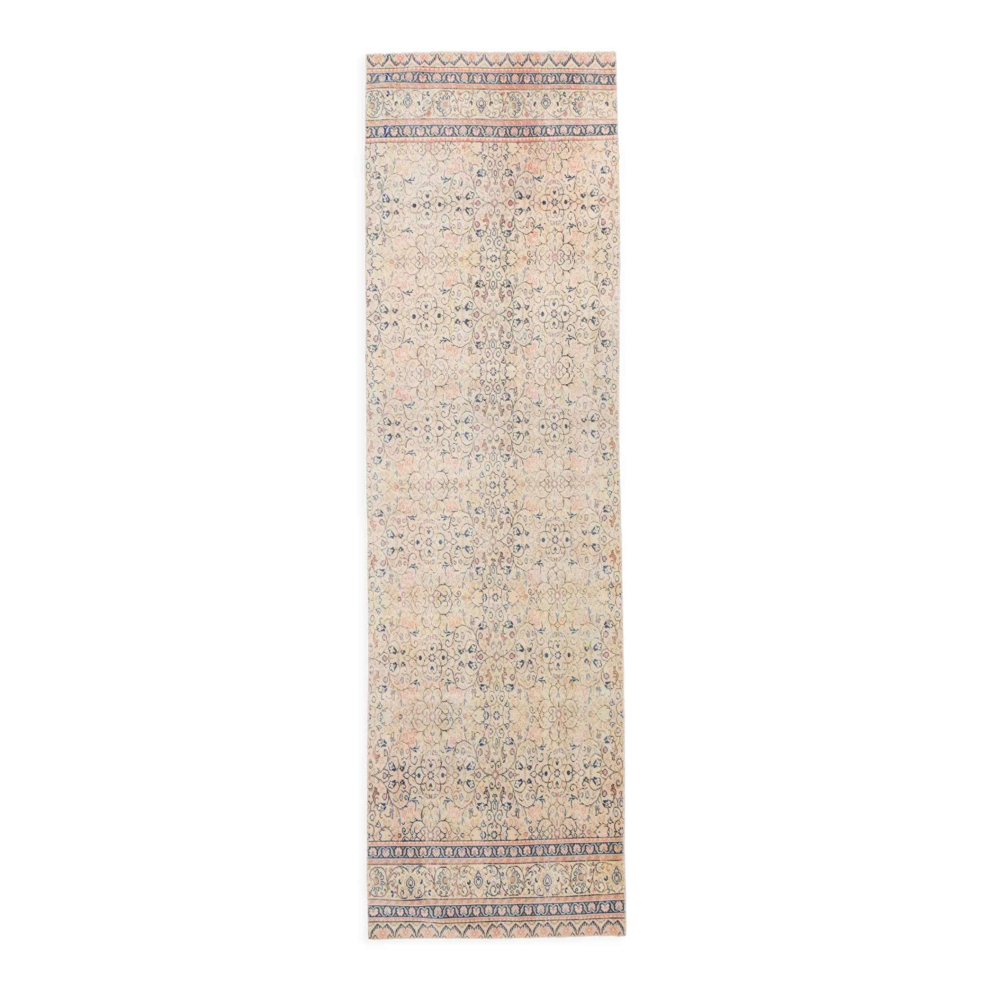 3x9 blue persian runner rug, 80x286cm