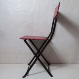 Ancienne chaise de bistrot pliante pour enfant