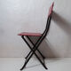 Ancienne chaise de bistrot pliante pour enfant